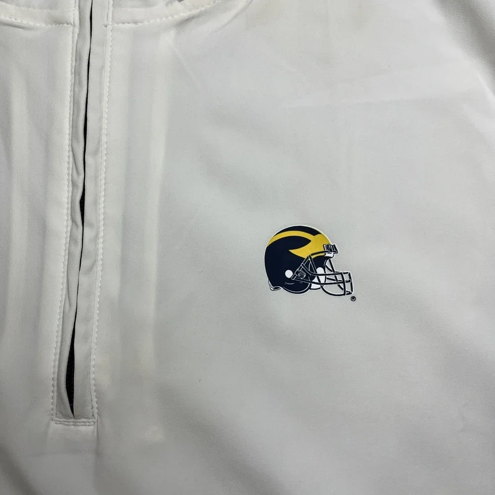 Michigan Wolverines‎ Nike Jordan Mens 1/4 Zip Short Sleeve Hoodie Jacket 3XL